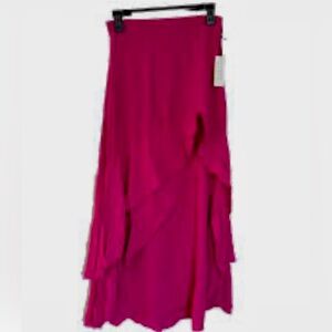Chic Red Midi Skirt for Women
